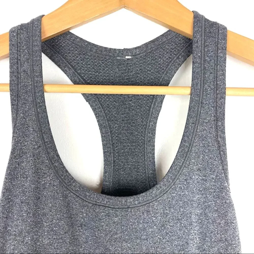 Lululemon Gray Racerback Tank Top Athletic 6